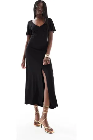 ASOS – Midifreizeitkleid in mit Korsettdetail
