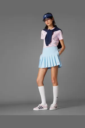 adidas Adidas Originals – Golf-Skort mit Plissee-Falten in Clear Sky