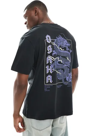 Only & Sons – Relaxed Fit T-Shirt in mit Drachen-Print