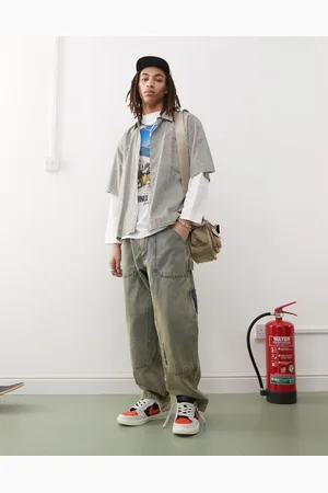 A Bathing Ape – Lockere Carpenter-Jeans mit Vintage-Waschung