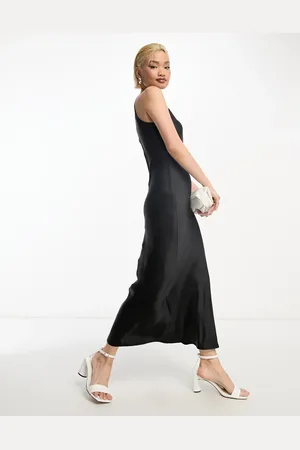 & OTHER STORIES – Midikleid aus Satin in mit schrägem Schnitt