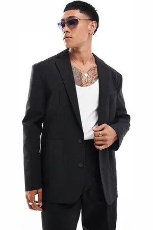ASOS – Lässig geschnittene, funktionale Anzugjacke in