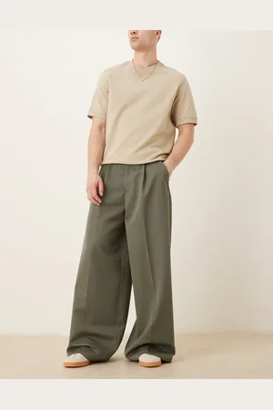 ASOS – Elegante Hose in mit extrem weitem Bein und Bundfalten