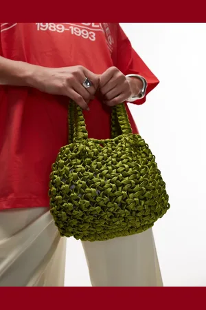 Topshop – Gracie – Gehäkelte Handtasche in