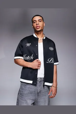 Bershka – Hemd in mit Retro-Kragen