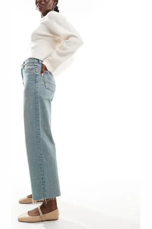 ASOS – Knöchellange, gerade geschnittene Jeans mit Vintage-Waschung