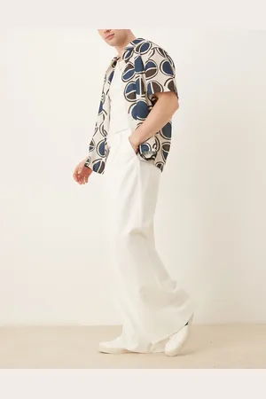 ASOS – Elegante, locker sitzende Hose in mit weitem Bein und Bundfalten