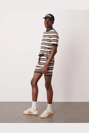 ASOS – Strick-Shorts mit Streifen, Kombiteil
