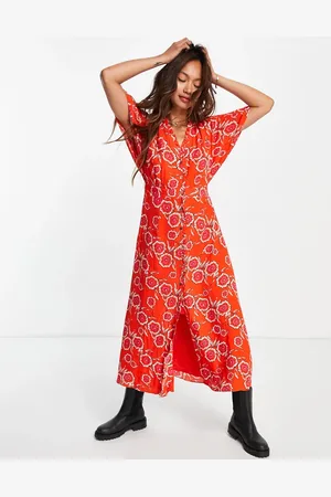 Whistles – Ella – Midi-Freizeitkleid in mit Blumenmuster