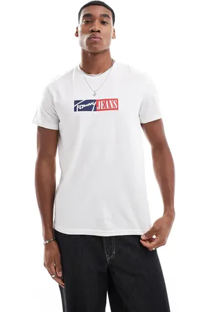 Tommy Hilfiger – Schmales T-Shirt in mit Signatur-Logo