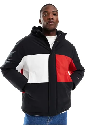Tommy Hilfiger – Bunte Jacke im Blockfarben-Design mit Kapuze