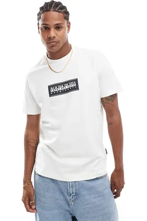 Napapijri – Suze – T-Shirt mit Logo in Wollweiß