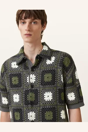 AllSaints – Mandon – Strickjacke in Grün