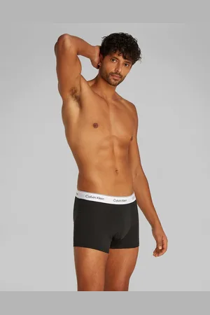 Calvin Klein – 3er-Pack Unterhosen aus Baumwollstretch in Weiß/Blau/Minzgrün mit Abnähern und Logo
