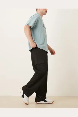 ASOS – Elegante Cargo-Hose in mit weitem Bein und elastischem Bund