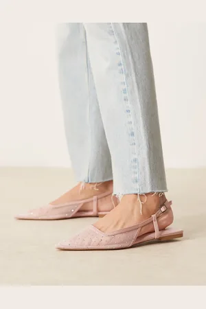 ASOS – Lorraine – Ballerinas aus Netzstoff mit Strassbesatz und Fersenriemen