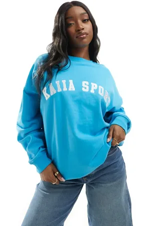 Kaiia – Sweatshirt in leuchtendem mit Sportlogo