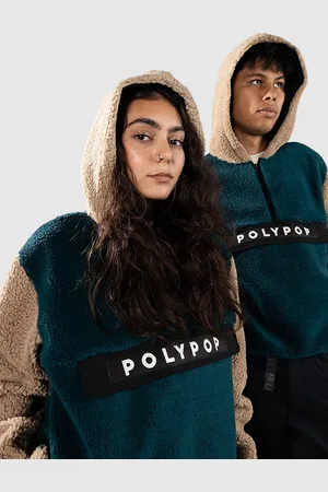 Polypop Fern Cut And Sew Sherpa Hoodie Fleecejacke