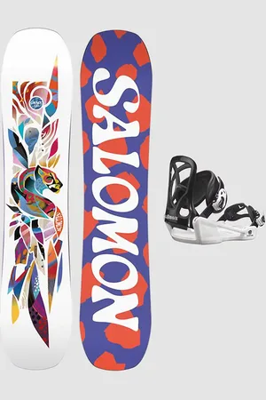 Salomon Grace+Goodtime XS black Kids Snowboard-Set