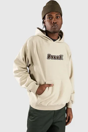 Huf Logo Applique Fleece Hoodie