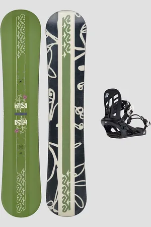 k2 Kandi + YOU+H Black M 2025 Kids Snowboard-Set