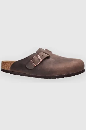 Birkenstock Boston Natural Leather Oiled Sandalen