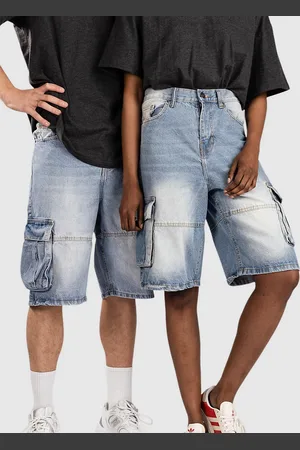 Urban classics Relaxed Denim Cargo Shorts
