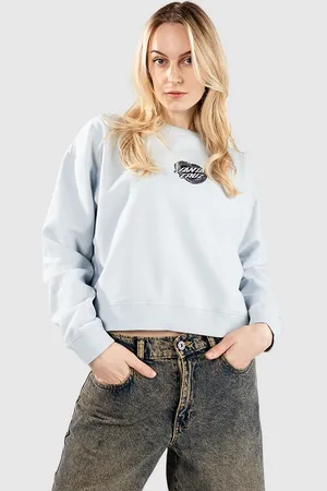 Santa Cruz Heart Wreath Front Crew Sweater