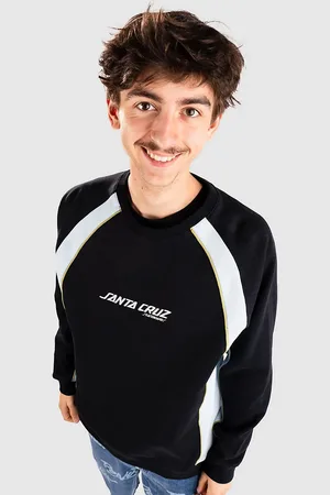 Santa Cruz Strip Front Racer Crew Sweater
