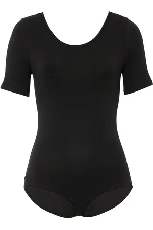 bonprix Halbarm Body mit Baumwolle