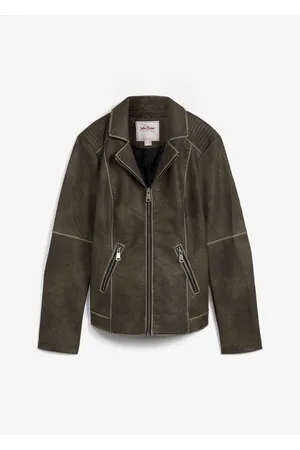 bonprix Lederimitatjacke in gewaschener Optik