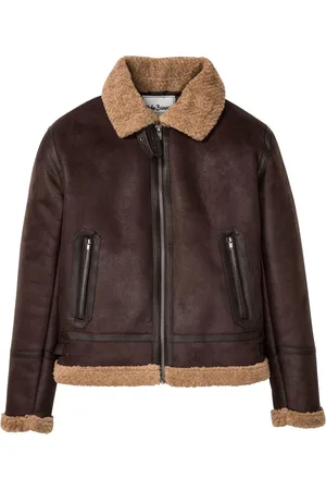 bonprix Lederimitat-Jacke mit Teddyfutter