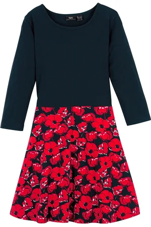 bonprix Jerseykleid, 3/4-Arm aus reiner Bio-Baumwolle