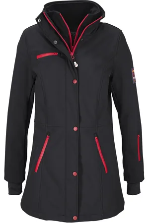 bonprix Wasserabweisende Stretch-Softshell-Longjacke