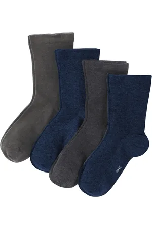 bonprix Socken mit druckfreiem Bündchen mit Bio Baumwolle (4er Pack)