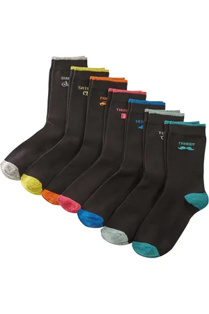 bonprix Socken Wochentage mit Bio-Baumwolle (7er Pack)