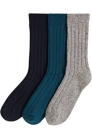 bonprix Socken mit Strickstruktur mit Baumwolle (3er Pack)