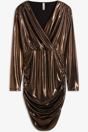 bonprix Minikleid aus glänzendem Jersey