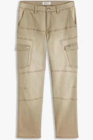bonprix Regular Fit Cargo-Stretch-Jeans, Straight