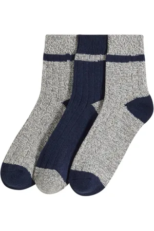 bonprix Weiche Halbsocken mit Rippstruktur (3er Pack)