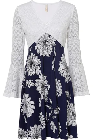 bonprix Jerseykleid mit Spitze