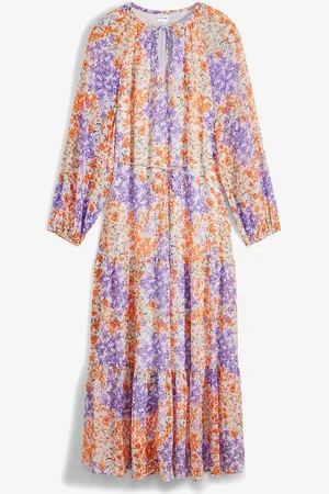 bonprix Geblümtes Maxikleid aus recyceltem Polyester