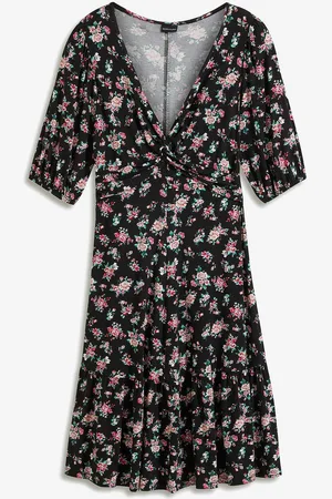 bonprix Jerseykleid mit Puffärmeln