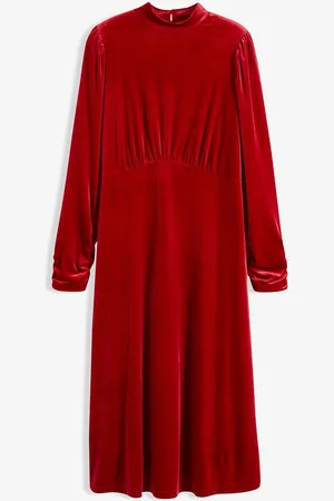 bonprix Midikleid aus softem Samt