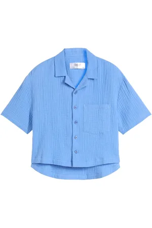 bonprix Mädchen Musselin-Bluse aus Baumwolle