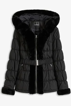 bonprix Steppjacke mit Fellimitat