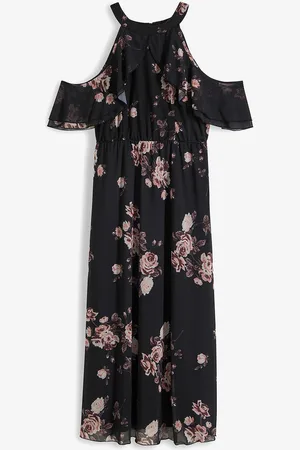 bonprix Bedrucktes Mesh-Maxikleid