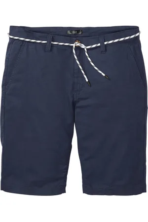 bonprix Chino-Bermuda mit Leinen und Bindeband, Regular Fit