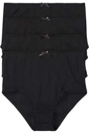 bonprix Taillenslip aus leichter Baumwolle (4er Pack)