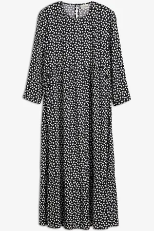 bonprix Midikleid aus strukturiertem Crêpe